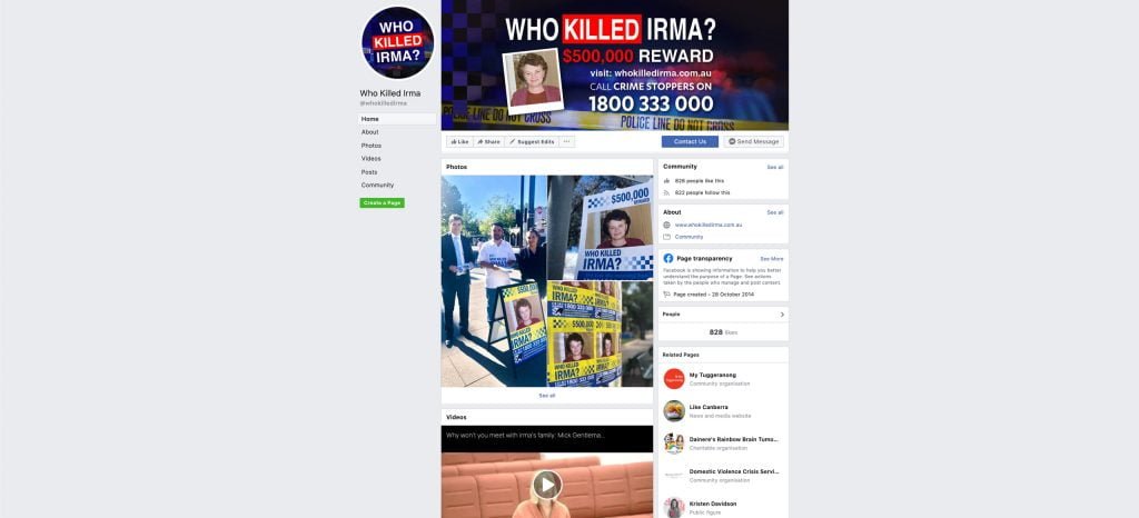 Who Killed Irma Facebook